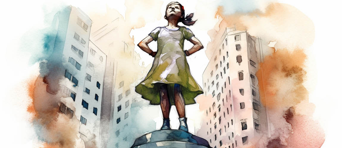 Sculpting Courage: The Fearless Girl Statue’s Iconic Stance.